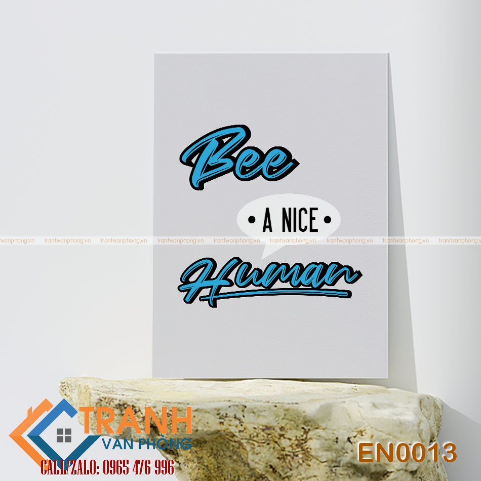 Tranh động lực slogan tiếng Anh trang trí - EN013 1 Tranh động lực slogan tiếng Anh trang trí - EN013