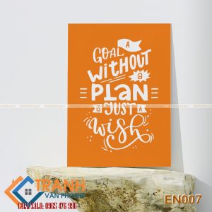 Tranh động lực slogan tiếng Anh trang trí - EN007