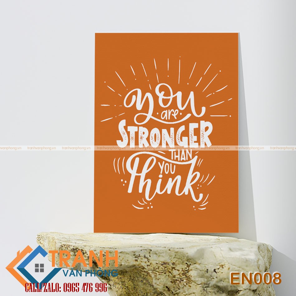 Tranh động lực slogan tiếng Anh trang trí - EN008 1 Tranh động lực slogan tiếng Anh trang trí - EN008