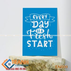 Tranh động lực slogan tiếng Anh trang trí - EN009