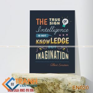 Tranh động lực slogan tiếng Anh trang trí - EN020
