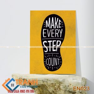 Tranh động lực slogan tiếng Anh trang trí - EN023