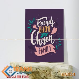 Tranh động lực slogan tiếng Anh trang trí - EN024