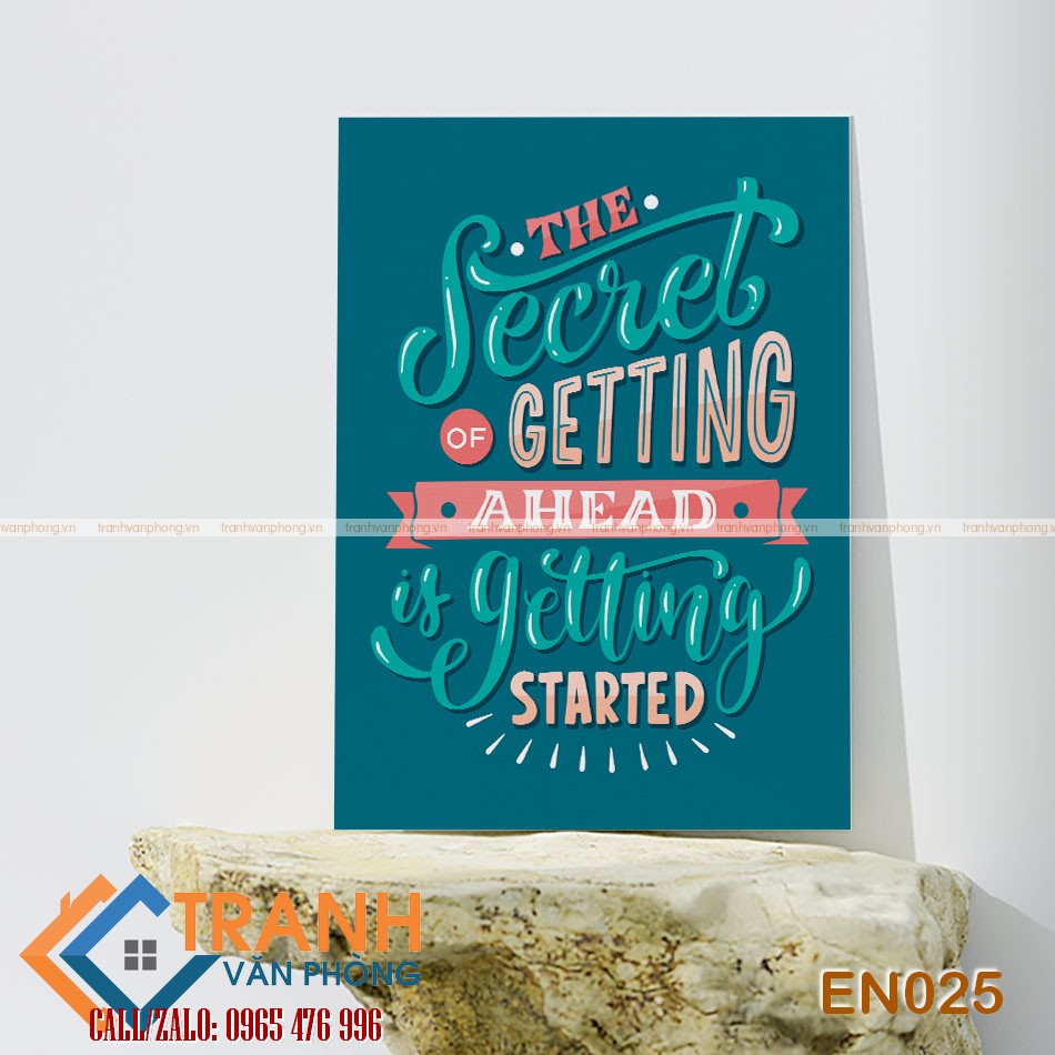 Tranh động lực slogan tiếng Anh trang trí - EN025 1 Tranh động lực slogan tiếng Anh trang trí - EN025