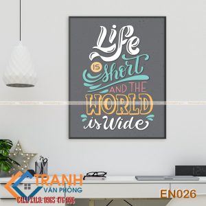 Tranh động lực slogan tiếng Anh trang trí - EN026 3 Tranh động lực slogan tiếng Anh trang trí - EN026 - Ảnh 2