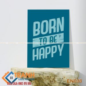Tranh động lực slogan tiếng Anh trang trí - EN038