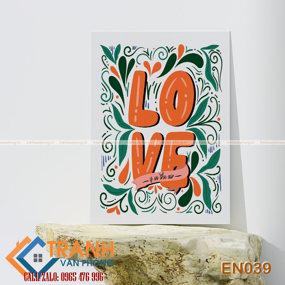 Tranh động lực slogan tiếng Anh trang trí - EN039 1 Tranh động lực slogan tiếng Anh trang trí - EN039