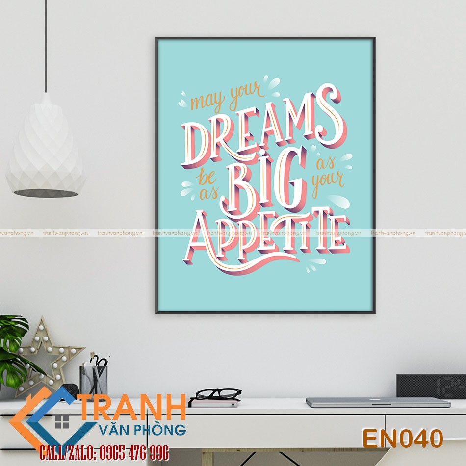 Tranh động lực slogan tiếng Anh trang trí - EN040 2 Tranh động lực slogan tiếng Anh trang trí - EN040 - Ảnh 2