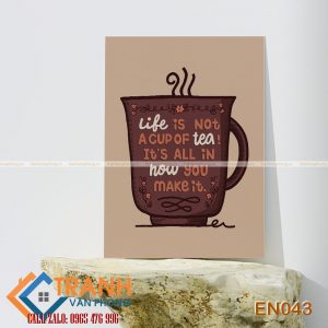 Tranh động lực slogan tiếng Anh trang trí - EN043