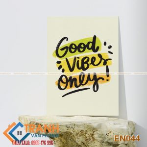 Tranh động lực slogan tiếng Anh trang trí - EN044