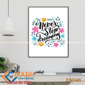 Tranh động lực slogan tiếng Anh trang trí - EN046 - Ảnh 2
