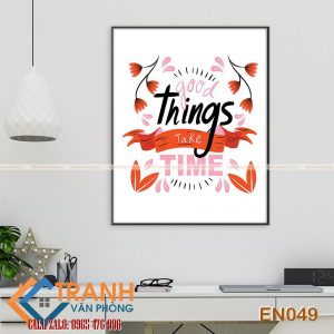 Tranh động lực slogan tiếng Anh trang trí - EN049 - Ảnh 2