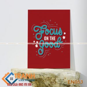 Tranh động lực slogan tiếng Anh trang trí - EN053