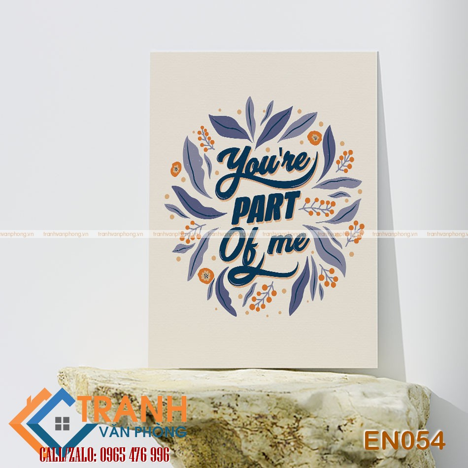 Tranh động lực slogan tiếng Anh trang trí - EN054 1 Tranh động lực slogan tiếng Anh trang trí - EN054