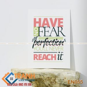 Tranh động lực slogan tiếng Anh trang trí - EN055