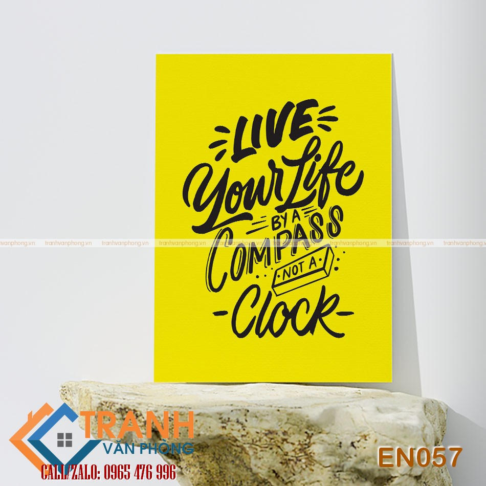 Tranh động lực slogan tiếng Anh trang trí - EN057 1 Tranh động lực slogan tiếng Anh trang trí - EN057