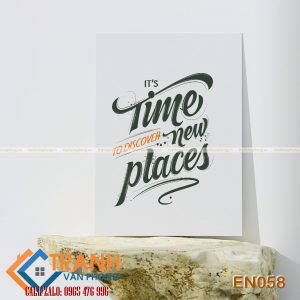 Tranh động lực slogan tiếng Anh trang trí - EN058