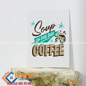 Tranh động lực slogan tiếng Anh trang trí - EN059