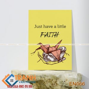 Tranh động lực slogan tiếng Anh trang trí - EN066