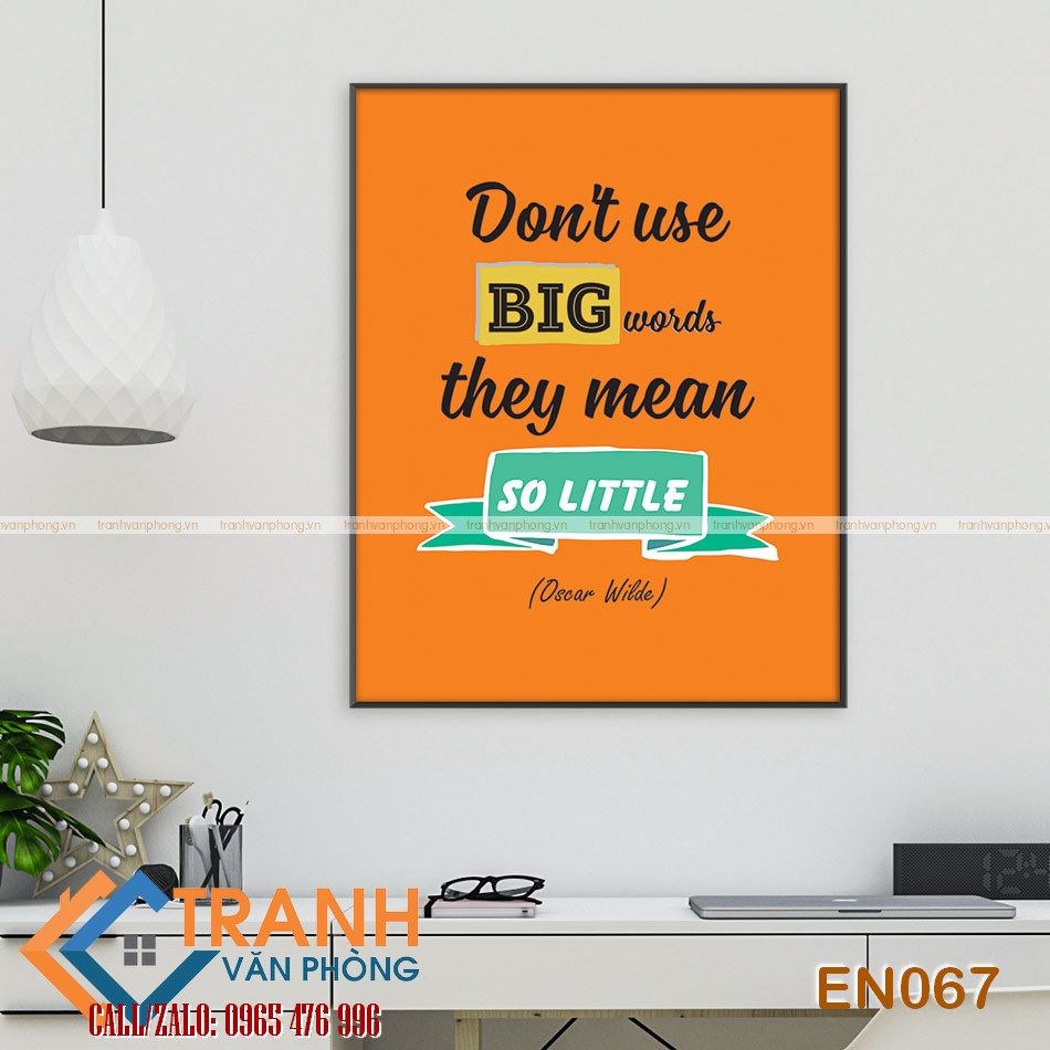 Tranh động lực slogan tiếng Anh trang trí - EN067 2 Tranh động lực slogan tiếng Anh trang trí - EN067 - Ảnh 2