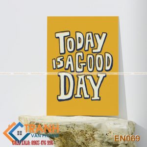 Tranh động lực slogan tiếng Anh trang trí - EN069
