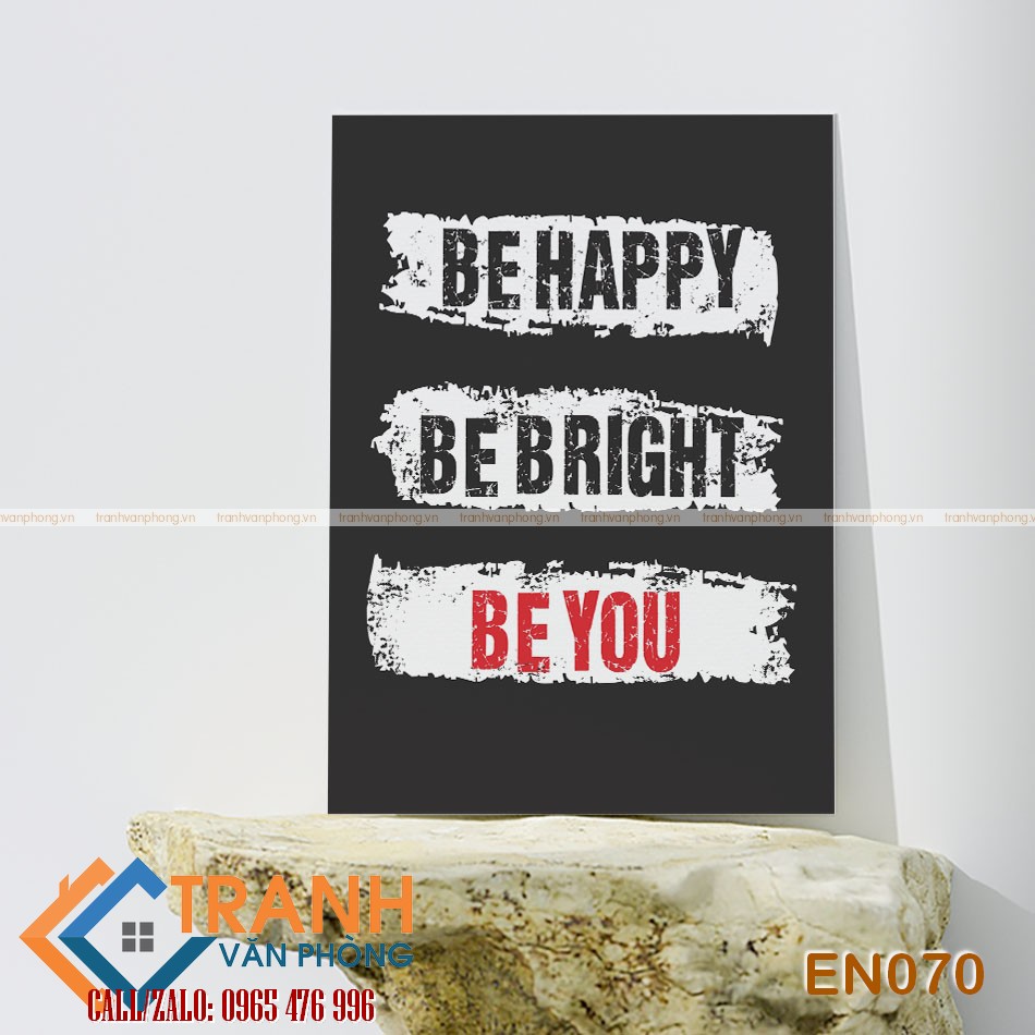 Tranh động lực slogan tiếng Anh trang trí - EN070 1 Tranh động lực slogan tiếng Anh trang trí - EN070