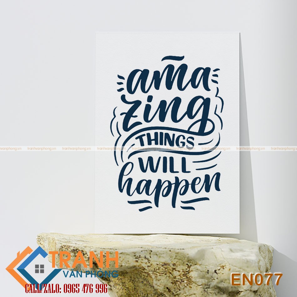 Tranh động lực slogan tiếng Anh trang trí - EN077 1 Tranh động lực slogan tiếng Anh trang trí - EN077