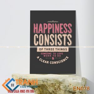 Tranh động lực slogan tiếng Anh trang trí - EN078