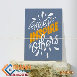 Tranh động lực slogan tiếng Anh trang trí - EN080
