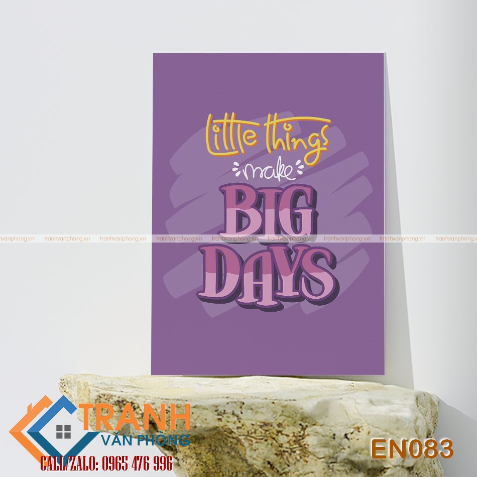 Tranh động lực slogan tiếng Anh trang trí - EN083 1 Tranh động lực slogan tiếng Anh trang trí - EN083