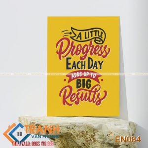 Tranh động lực slogan tiếng Anh trang trí - EN084