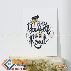 Tranh động lực slogan tiếng Anh trang trí - EN086