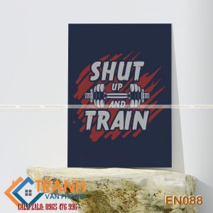 Tranh động lực slogan tiếng Anh trang trí - EN088