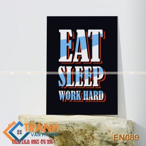 Tranh động lực slogan tiếng Anh trang trí - EN089
