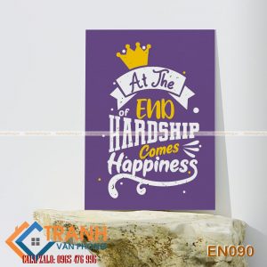 Tranh động lực slogan tiếng Anh trang trí - EN090
