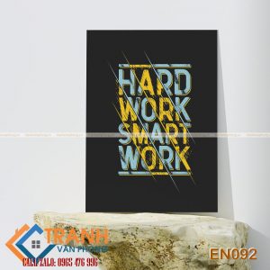 Tranh động lực slogan tiếng Anh trang trí - EN092
