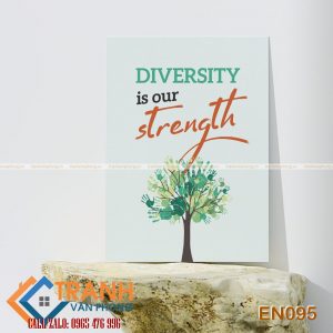 Tranh động lực slogan tiếng Anh trang trí - EN095