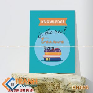 Tranh động lực slogan tiếng Anh trang trí - EN096