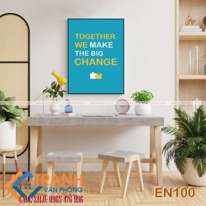 Tranh động lực slogan tiếng Anh trang trí - EN100 3 Tranh động lực slogan tiếng Anh trang trí - EN100 - Ảnh 2