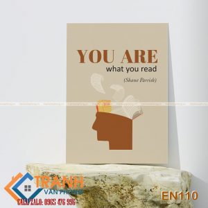 Tranh động lực slogan tiếng Anh trang trí - EN110