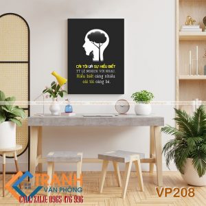 Tranh động lực slogan trang trí - VP208