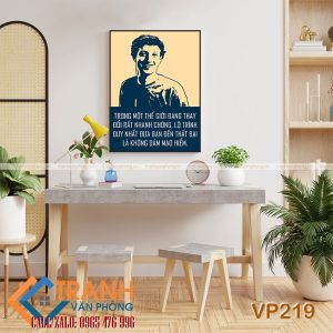 Tranh động lực slogan trang trí - VP219