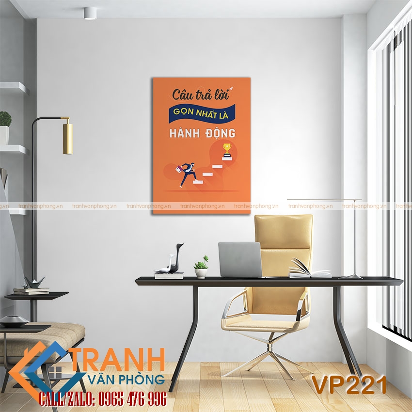 Tranh động lực slogan trang trí - VP221 2 Tranh động lực slogan trang trí - VP221 - Ảnh 2