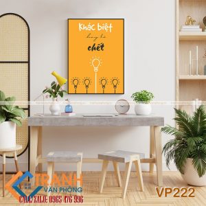Tranh động lực slogan trang trí - VP222