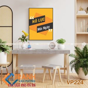 Tranh động lực slogan trang trí - VP224