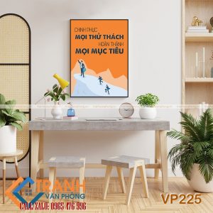 Tranh động lực slogan trang trí - VP225