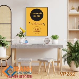 Tranh động lực slogan trang trí - VP232