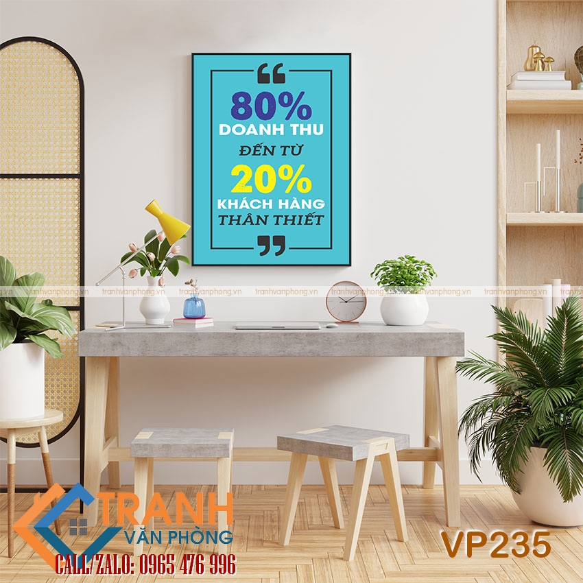 Tranh động lực slogan trang trí - VP235 1 Tranh động lực slogan trang trí - VP235