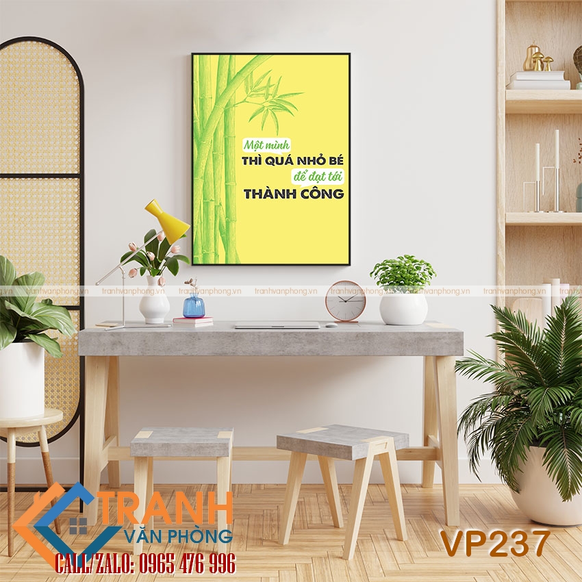 Tranh động lực slogan trang trí - VP237 1 Tranh động lực slogan trang trí - VP237