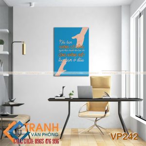 Tranh động lực slogan trang trí - VP242 - Ảnh 2